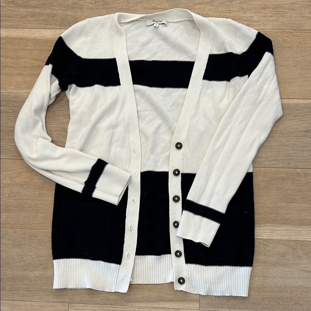 Madewell striped cardigan